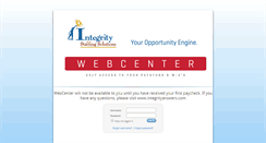 Desktop Screenshot of payroll.integrityworkforce.net