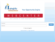 Tablet Screenshot of payroll.integrityworkforce.net